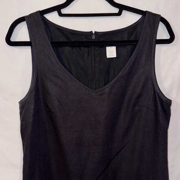 J Crew Womens Size 8 Black Linen Sleeveless Maxi Dress Evening Classy - Picture 4 of 7